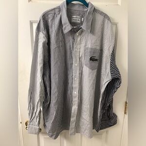 LACOSTE MENS SZ 3X BUTTON DOWN SHIRT RELAXED FIT UNISEX IF DESIRED GUC